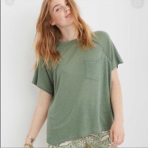 Aerie | Breezy Linen | T-Shirt | Earthy Vibes